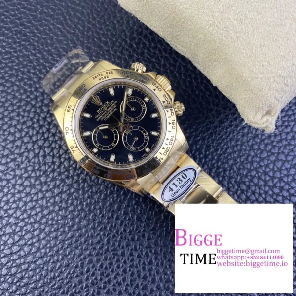 Daytona 116508 Clean Factory Best Edition 904L Steel Black Dial on YG Bracelet SA4130 - Image 6