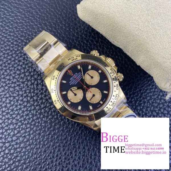 Daytona 116508 Clean Factory Best Edition 904L Steel Black/YG Dial on YG Bracelet SA4130 - Image 6
