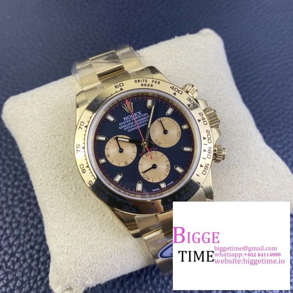 Daytona 116508 Clean Factory Best Edition 904L Steel Black/YG Dial on YG Bracelet SA4130 - Image 2