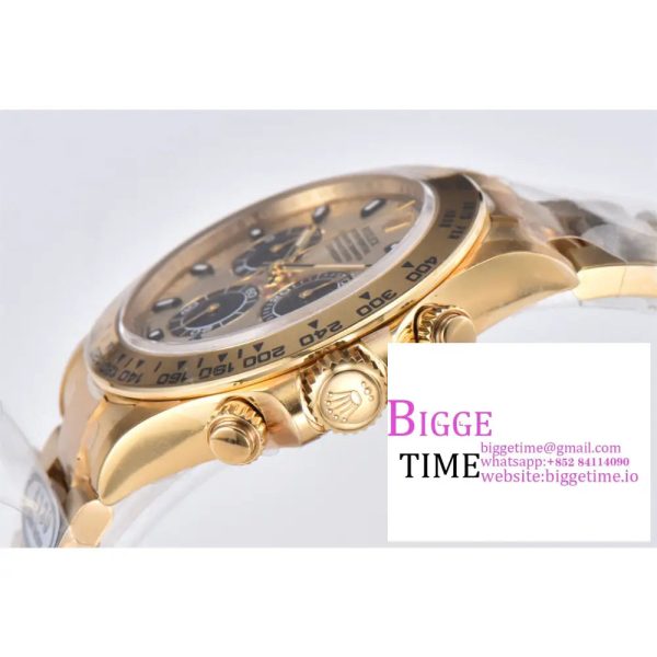 Daytona 116508 Clean Factory Best Edition 904L Steel YG/Black Dial on YG Bracelet SA4130 - Image 3