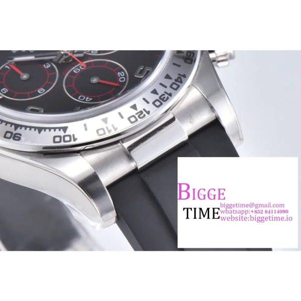 Daytona 116509 Clean 1:1 Best Edition 904L SS Case Gray Dial on Rubber Strap SA4130 V2 - Image 3