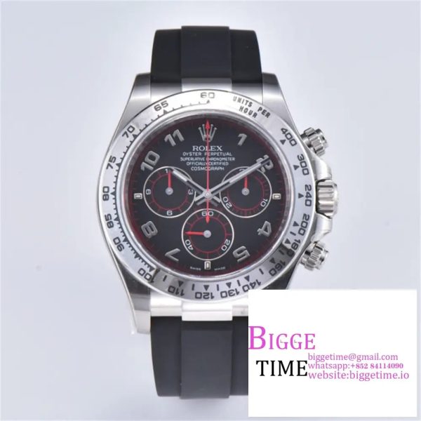 Daytona 116509 Clean 1:1 Best Edition 904L SS Case Gray Dial on Rubber Strap SA4130 V2