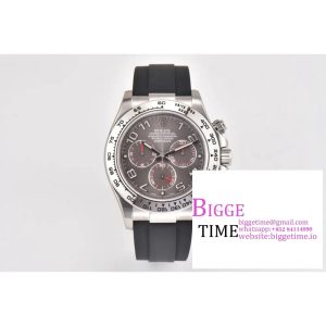 Daytona 116509 Clean 1:1 Best Edition 904L SS Case Gray Dial on Rubber Strap SA4130 V2