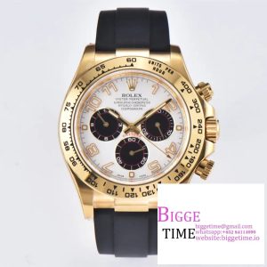 Daytona 116509 Clean 1:1 Best Edition YG Case White Dial on Rubber Strap SA4130 V2