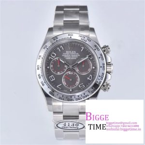 Daytona 116509 Clean Factory 1:1 Best Edition 904L SS Case Gray Dial on SS Oyster Bracelet A4130