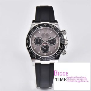 Daytona 116519 Clean Factory 1:1 Best Edition Grey Dial on Oysterflex Rubber Strap SA4130