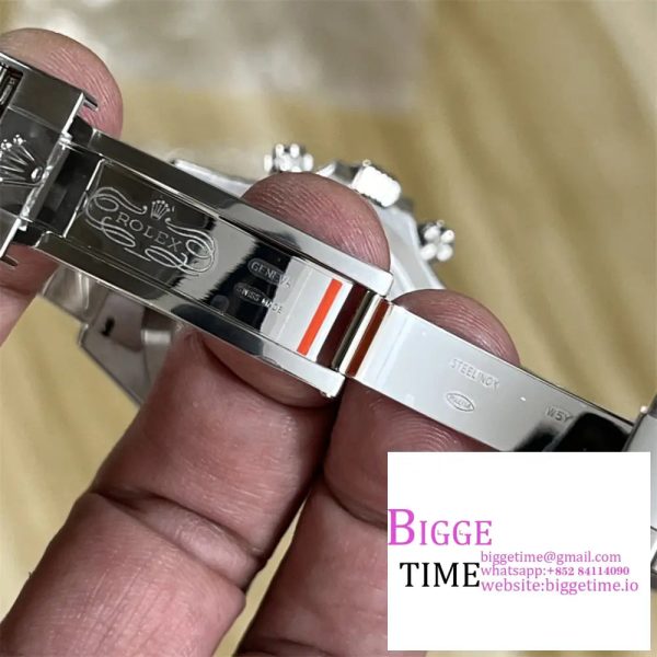 Daytona 126500 BTF 1:1 Best Edition 904L Steel White Dial on SS Bracelet DD4131 - Image 9