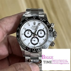 Daytona 126500 BTF 1:1 Best Edition 904L Steel White Dial on SS Bracelet DD4131