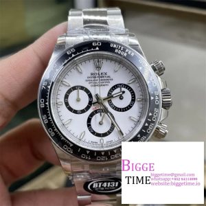 Daytona 126500 BTF 1:1 Best Edition 904L Steel White Dial on SS Bracelet DD4131