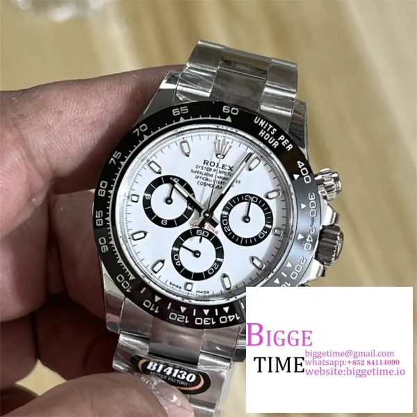 Daytona 126500 BTF 1:1 Best Edition 904L Steel White Dial on SS Bracelet DD4131 - Image 2