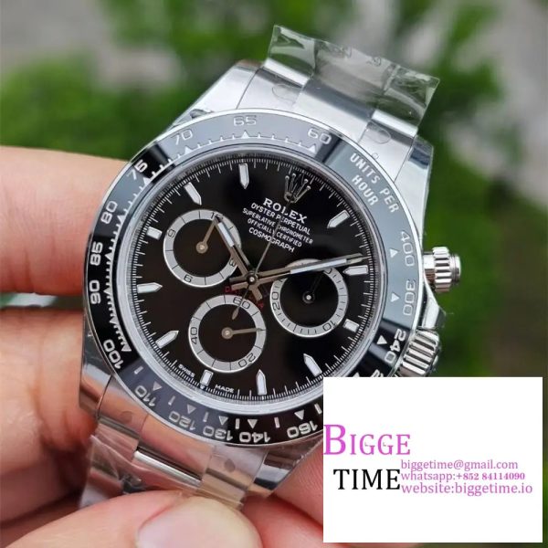 Daytona 126500 VSF 1:1 Best Edition 904L Steel Black Dial on SS Bracelet DD4131 - Image 2