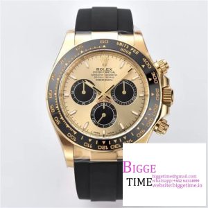 Daytona 126518 Clean YG 1:1 Best Edition YG Dial on Oysterflex Rubber Strap SH4131