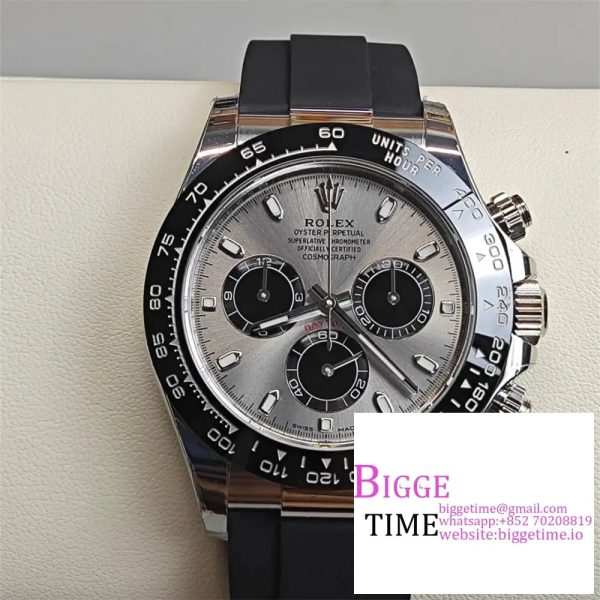 Daytona 126519 Ceramic Bezel Gray Dial Oysterflex Strap BTF DD4131