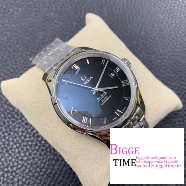 De Ville Hour Vision 41mm SS VSF 1:1 Best Edition Black Dial on SS Bracelet A8500 - Image 2