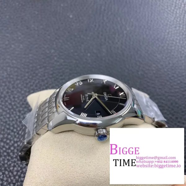 De Ville Hour Vision 41mm SS VSF 1:1 Best Edition Black Dial on SS Bracelet A8500 - Image 5