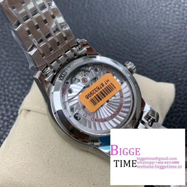 De Ville Hour Vision 41mm SS VSF 1:1 Best Edition Black Dial on SS Bracelet A8500 - Image 9