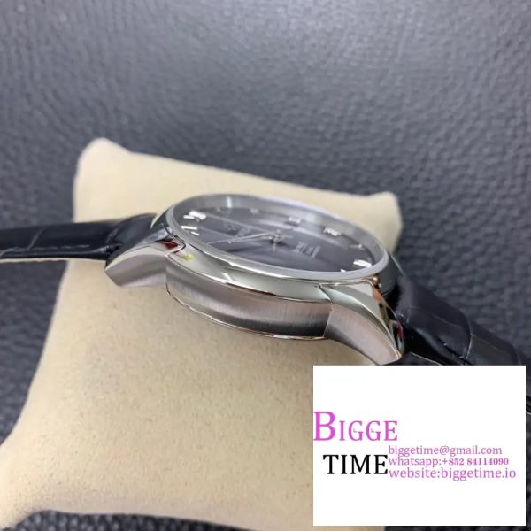 De Ville Hour Vision 41mm SS VSF 1:1 Best Edition Black Dial on Black Crocodile Strap A8500 - Image 6