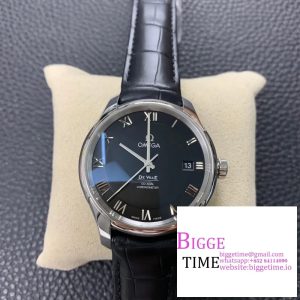 De Ville Hour Vision 41mm SS VSF 1:1 Best Edition Black Dial on Black Crocodile Strap A8500