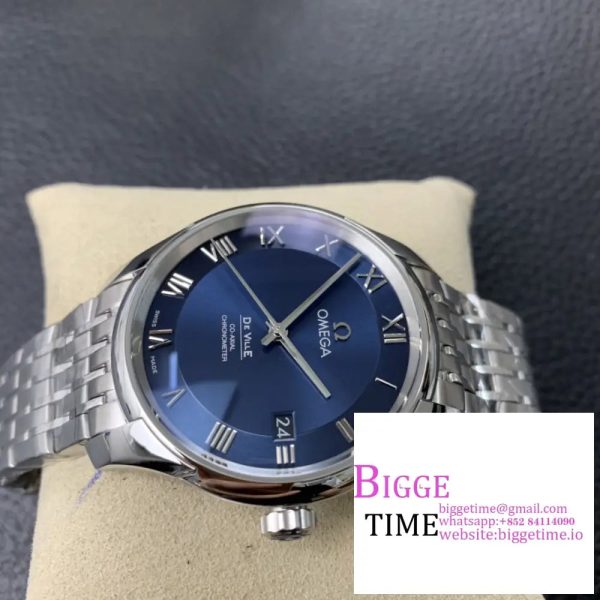De Ville Hour Vision 41mm SS VSF 1:1 Best Edition Blue Dial on SS Bracelet A8500 - Image 5