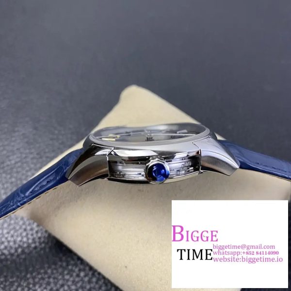 De Ville Hour Vision 41mm SS VSF 1:1 Best Edition Blue Dial on Blue Croco Leather Strap A8900 - Image 5