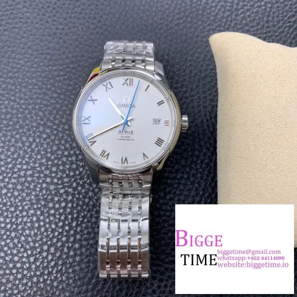 De Ville Hour Vision 41mm SS VSF 1:1 Best Edition White Dial on SS Bracelet A8500 - Image 5