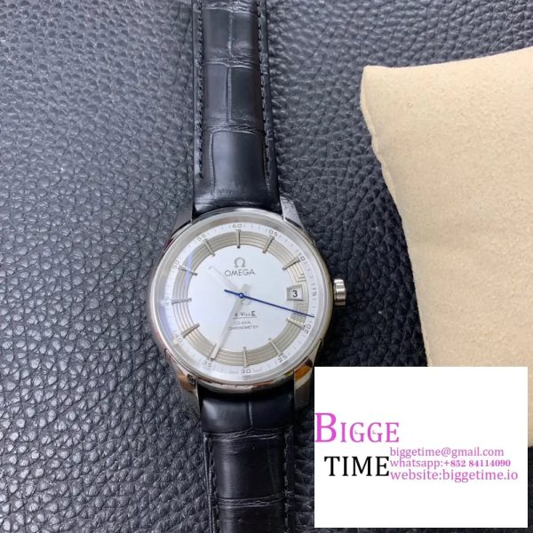 De Ville Hour Vision 41mm White/Silver Dial Black Rubber Strap VSF A8500 - Image 6