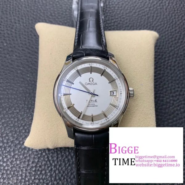 De Ville Hour Vision 41mm White/Silver Dial Black Rubber Strap VSF A8500 - Image 2
