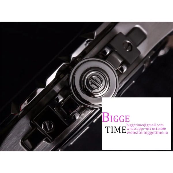 Excalibur Double Tourbillon 45m Black/White Dial Black Leather Strap JBF Tourb - Image 6