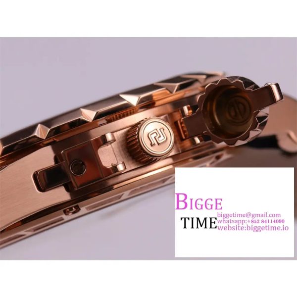 Excalibur Double Tourbillon 45m RG Black Dial Brown Leather Strap JBF Tourb - Image 9