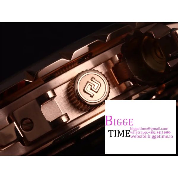 Excalibur Double Tourbillon 45m RG White Dial Brown Leather Strap JBF Tourb - Image 8