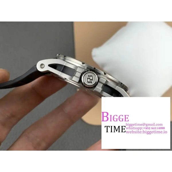 Excalibur Tourbillon 45m Black Openwork Black Rubber Strap JBF Tourb - Image 5