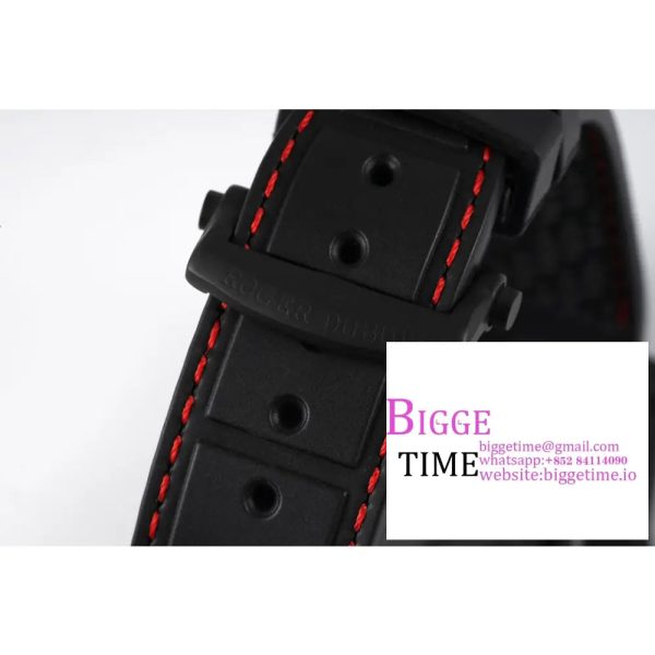 Excalibur Tourbillon 45m Black Openwork Black Rubber Strap JBF Tourb - Image 7