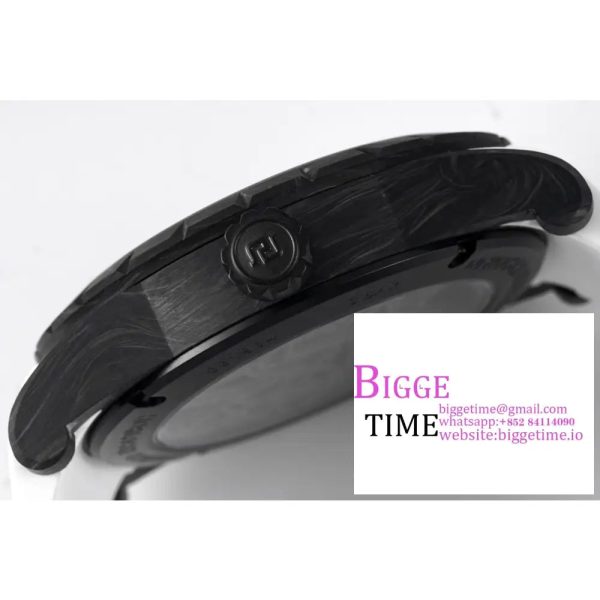 Excalibur Tourbillon 45m Black Openwork White Rubber Strap JBF Tourb - Image 9