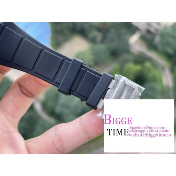Excalibur Tourbillon 45m Carbon Openwork Black Rubber Strap BBRF Tourb - Image 6