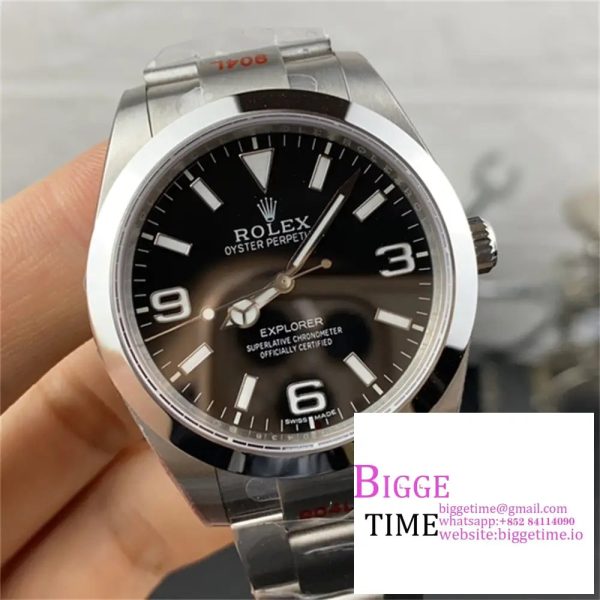 Explorer 124270 36mm 904L Steel GMF 1:1 Best Edition Black Dial on SS Bracelet VR3230 - Image 2