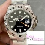 Explorer II 42mm 226570 Black 904L SS V2 GMF 1:1 Best Edition Black Dial on Bracelet  SH3285 (Correct Hand Stack)