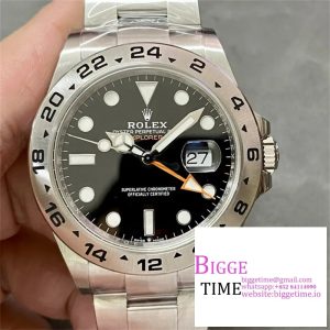 Explorer II 42mm 226570 Black 904L SS V2 GMF 1:1 Best Edition Black Dial on Bracelet  SH3285 (Correct Hand Stack)