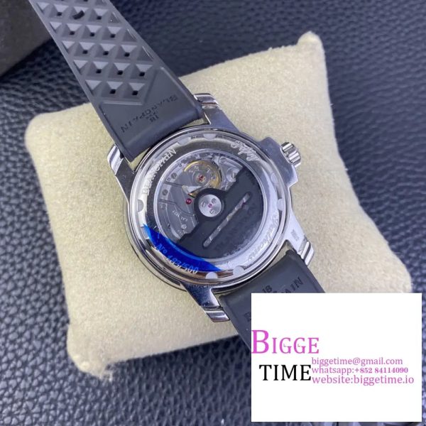 Fifty Fathoms 5008B Barakuda SS 1:1 GSF Best Edition Black Dial on Black Rubber Strap A1151 - Image 8