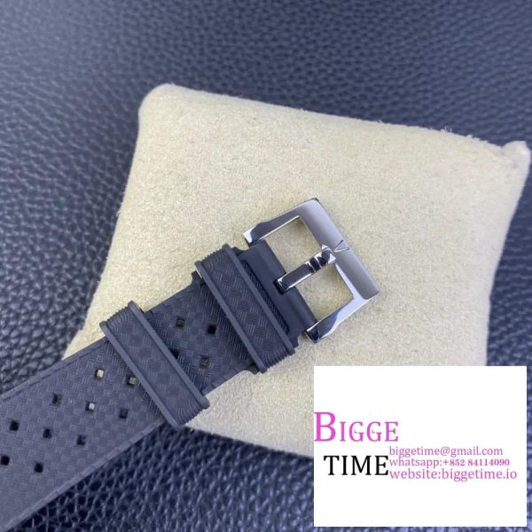 Fifty Fathoms 5008B Barakuda SS 1:1 GSF Best Edition Black Dial on Black Rubber Strap A1151 - Image 7
