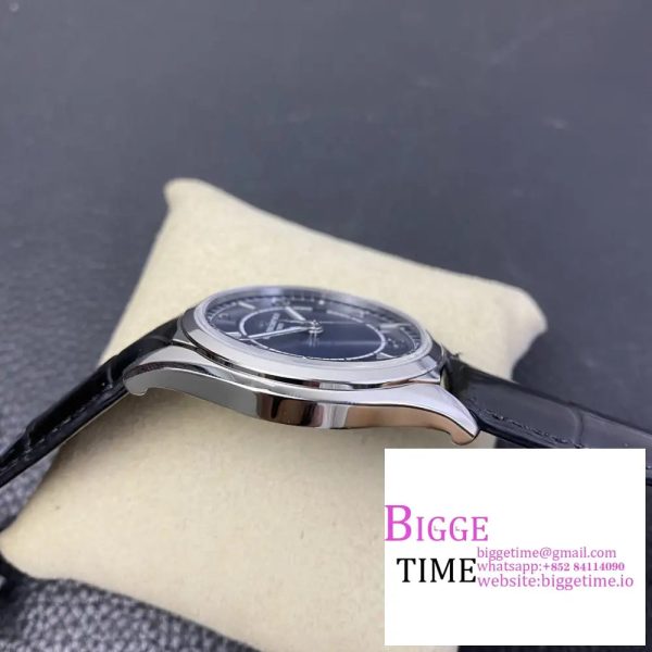 Fiftysix SS 40mm ZF 1:1 Best Edition Blue Dial on Black Leather Strap A1326 - Image 3