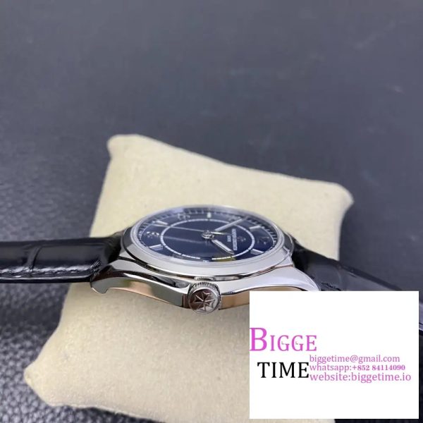 Fiftysix SS 40mm ZF 1:1 Best Edition Blue Dial on Black Leather Strap A1326 - Image 4