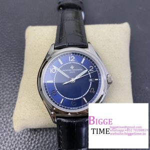Fiftysix SS 40mm ZF 1:1 Best Edition Blue Dial on Black Leather Strap A1326