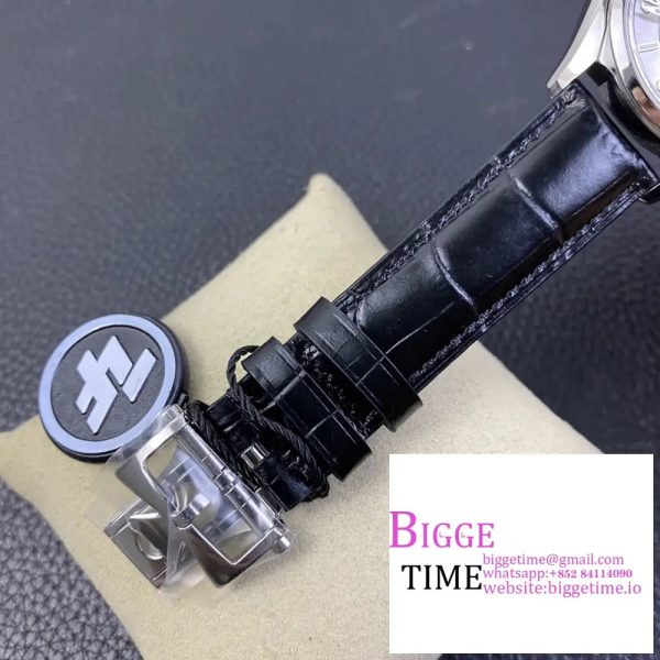 Fiftysix SS 40mm ZF 1:1 Best Edition Silver Dial on Brown Leather Strap Miyota 9015 - Image 8