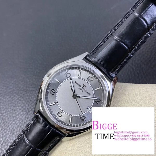 Fiftysix SS 40mm ZF 1:1 Best Edition Silver Dial on Brown Leather Strap Miyota 9015 - Image 7