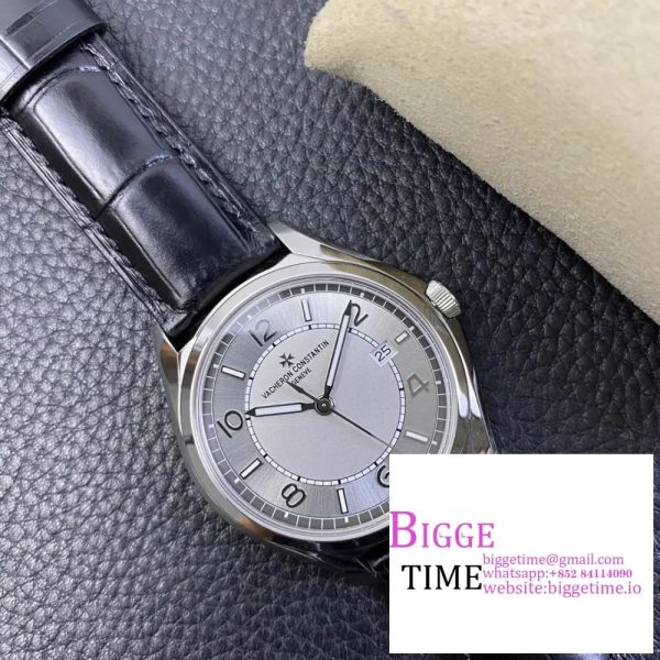 Fiftysix SS 40mm ZF 1:1 Best Edition Silver Dial on Brown Leather Strap Miyota 9015 - Image 5