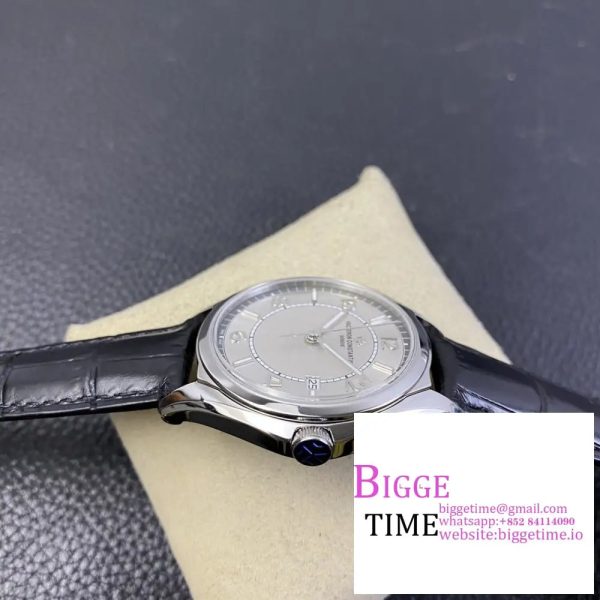 Fiftysix SS 40mm ZF 1:1 Best Edition Silver Dial on Brown Leather Strap Miyota 9015 - Image 3
