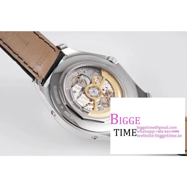 Fiftysix 40mm Complete Calendar Silver Dial Black Leather Strap ZF A2460 - Image 9