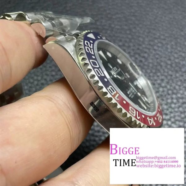 GMT Master II 126710 904L SS ARF Pepsi Bezel 1:1 Best Edition on Jubilee Bracelet VR3285 - Image 4
