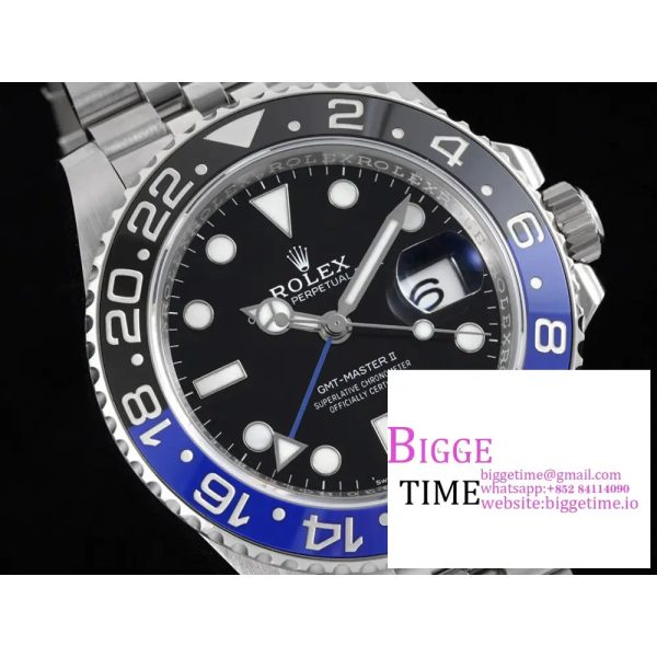 GMT-Master II 126710 BLNR 904L Black/Blue Ceramic Bezel Jubilee Bracelet C+F DD3285 - Image 3