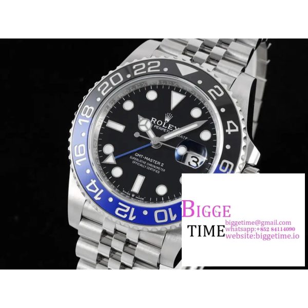 GMT-Master II 126710 BLNR 904L Black/Blue Ceramic Bezel Jubilee Bracelet C+F DD3285 - Image 2